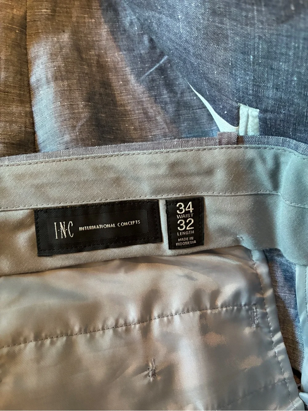Men's Lightweight Gray Linen Blazer - and pants Classic Two-Button Style